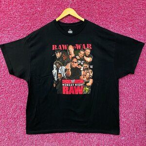 WWE Monday Night Raw Poster Raw is War T-Shirt 3X